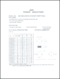SMI-0806-1R5 datasheet: SMD power inductor SMI-0806-1R5
