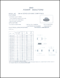 SMI-42-151 datasheet: SMD power inductor SMI-42-151