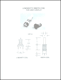 TPC-02125 datasheet: Linearity width coil for video display TPC-02125