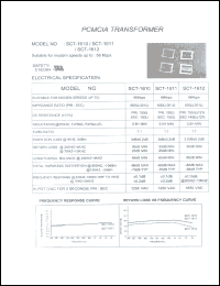 SCT-1611 datasheet: PCMCIA transformer SCT-1611