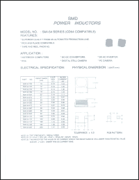 SMI-54-470 datasheet: SMD power inductor SMI-54-470