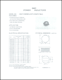 SMI-70-120 datasheet: SMD power inductor SMI-70-120