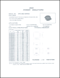 SPC-0602-1R5 datasheet: SMD power inductor SPC-0602-1R5