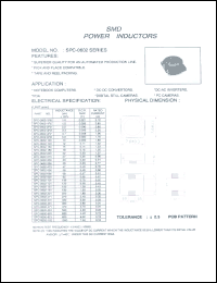 SPC-0602-2R2 datasheet: SMD power inductor SPC-0602-2R2