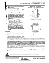 SN74AHC123AN datasheet:  DUAL RETRIGGERABLE MONOSTABLE MULTIVIBRATORS SN74AHC123AN