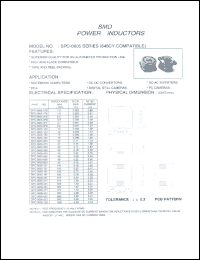 SPC-0605-3R3 datasheet: SMD power inductor SPC-0605-3R3