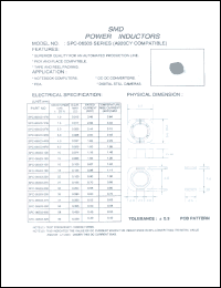 SPC-06503-2R0 datasheet: SMD power inductor SPC-06503-2R0