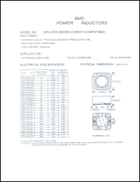 SPC-0703-150 datasheet: SMD power inductor SPC-0703-150
