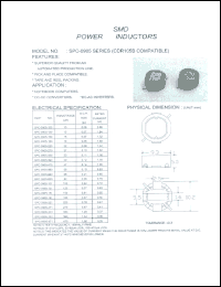 SPC-0905-100 datasheet: SMD power inductor SPC-0905-100