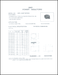 SPC-1003P-100 datasheet: SMD power inductor SPC-1003P-100
