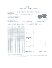 SPC-1005P-101 datasheet: SMD power inductor SPC-1005P-101