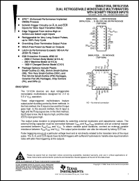 SN74LV123ADR datasheet:  DUAL RETRIGGERABLE MONOSTABLE MULTIVIBRATORS SN74LV123ADR