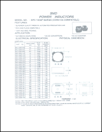 SPC-1205P-120 datasheet: SMD power inductor SPC-1205P-120