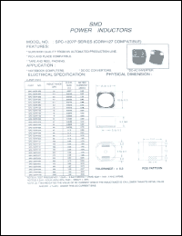 SPC-1207P-121 datasheet: SMD power inductor SPC-1207P-121