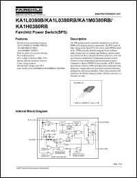 KA1L0380B datasheet: 50KHz power switch (SPS) KA1L0380B