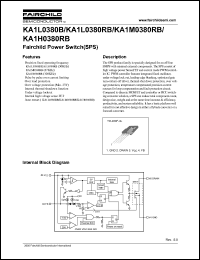 KA1L0380RB datasheet: 50KHz power switch (SPS) KA1L0380RB