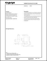 AM2520EH/SGD datasheet: Subminiature solid state lamp. Super bright green (peak wavelength 565 nm). Lens type green diffused. AM2520EH/SGD