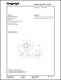 AM2520MGC03 datasheet: Subminiature solid state lamp. Mega green (peak wavelength 574 nm). Lens type water clear. AM2520MGC03