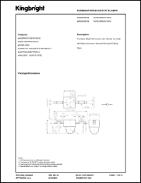 AM2520SRD08 datasheet: Subminiature solid state lamp. Super bright red (peak wavelength 660 nm). Lens type red diffused. AM2520SRD08