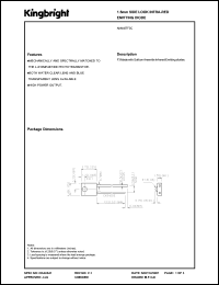 AM4457F3C datasheet: 1.5 mm side look in ra-red emitting diode. Lens type water clear. AM4457F3C