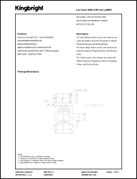 APC3216YC datasheet: 3.2 x 1.6 mm SMD chip LED lamp. yellow (peak wavelength 590 nm). Lens type water clear. APC3216YC