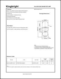 BLB101SURC-E-6V-P datasheet: 10 mm bayonet based  LED lamp. Hyper red (peak wavelength 540 nm). BLB101SURC-E-6V-P