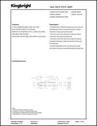 L1060YD datasheet: 1.8 mm solid state lamp. Yellow. Lens type yellow diffused. L1060YD