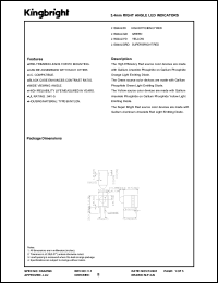 L1384AL/SRD datasheet: 3.4 mm right angle LED indicator. Super bright red. Lens type red diffused. L1384AL/SRD