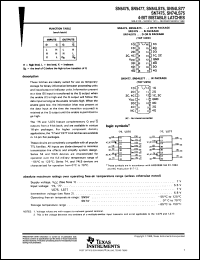 JM38510/31601BEA datasheet:  4-BIT BISTABLE LATCHES JM38510/31601BEA