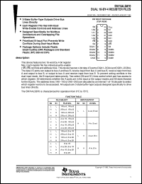 SN74ALS870NT datasheet:  DUAL 16-BY-4 REGISTER FILES SN74ALS870NT
