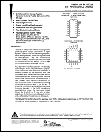 SN74HC259DR datasheet:  8-BIT ADDRESSABLE LATCHES SN74HC259DR