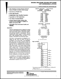 SN74LS259BD datasheet:  OCTAL ADDRESSABLE LATCHES SN74LS259BD