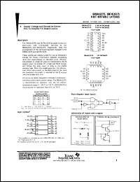 SN74LS375J datasheet:  QUAD BISTABLE LATCHES SN74LS375J