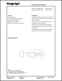 L803ID datasheet: 8 x 8 mm solid state lamp. High effiency red. Lens type red diffused. L803ID