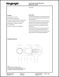 L819SRSGW/CC datasheet: 10 mm bi-polar and bi-color indicator lamp. Super bright red, super bright green. Lens type white diffused. L819SRSGW/CC