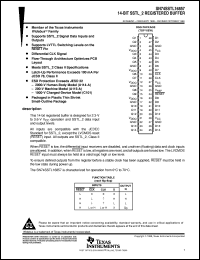 SN74SSTL16857DGGR datasheet:  14-BIT SSTL_2 REGISTERED BUFFER SN74SSTL16857DGGR