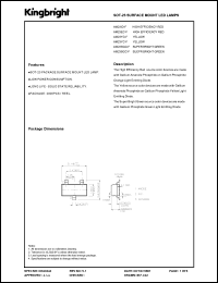 AM23EC-F datasheet: Surface mount LED lamp. High efficiency red. Lens type water clear. AM23EC-F