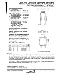 TIBPAL16L8-5CN datasheet:  HIGH-PERFORMANCE IMPACT-X(TM) PAL(R) CIRCUITS TIBPAL16L8-5CN
