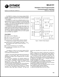 MAS28151FB datasheet: Universal asynchronous receicer/transmitter MAS28151FB