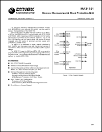 MAS31751FL datasheet: Memory management & block protection unit MAS31751FL