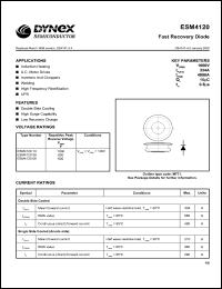 ESM412010 datasheet: 1000V fast recovery diode ESM412010