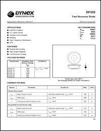 DF25210 datasheet: 1000V fast recovery diode DF25210