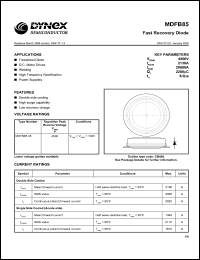 MDFB8545 datasheet: 4500V fast recovery diode MDFB8545