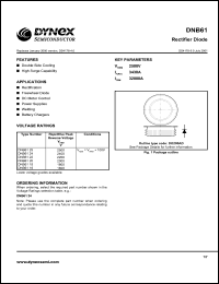 DNB6125 datasheet: 2500V rectifier diode DNB6125