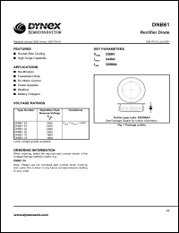 DNB6118 datasheet: 1800V rectifier diode DNB6118