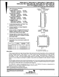 TIBPAL20R4-10MJTB datasheet:  HIGH-PERFORMANCE IMPACT-X(TM) PAL(R) CIRCUITS TIBPAL20R4-10MJTB