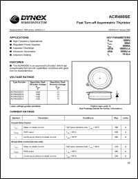 ACR400SE16 datasheet: 1600V fast turn-off asymmetric thyristor/diode module ACR400SE16