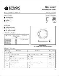 DSF21060SV56 datasheet: 5600V fast recovery diode DSF21060SV56