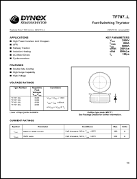 TF70722L datasheet: 2200V fast switching thyristor TF70722L