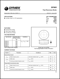 DF68542 datasheet: 4200V fast recovery diode DF68542